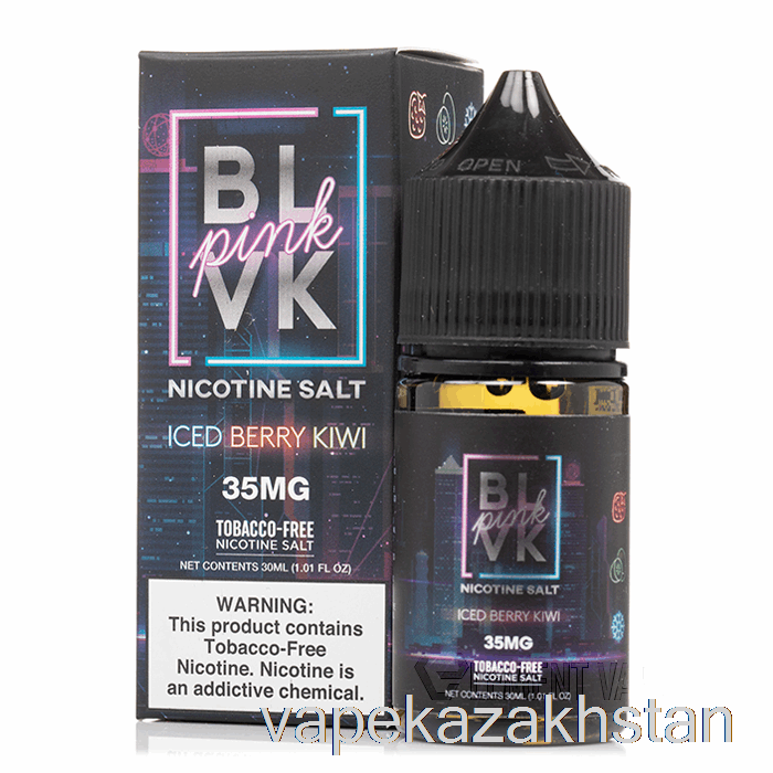 Vape Smoke ICED Berry KIWI SALT - BLVK Pink Series - BLVK - 30mL 50mg